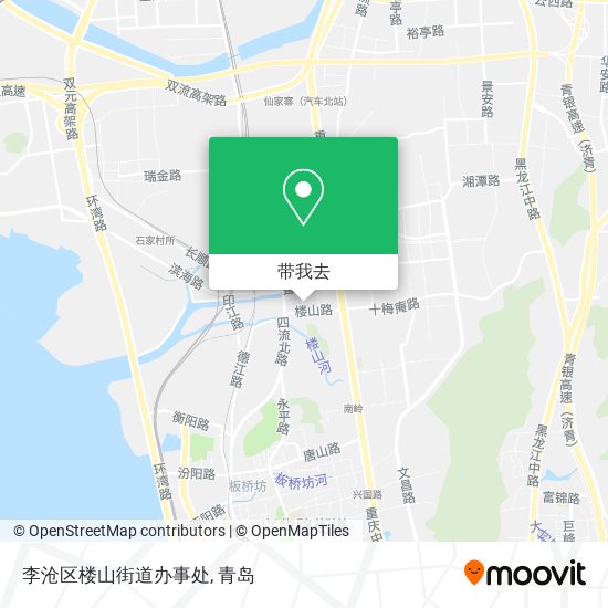 李沧区楼山街道办事处地图