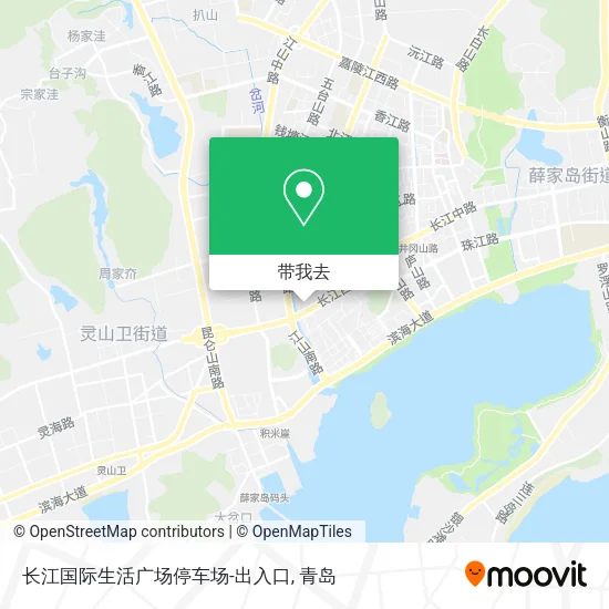 长江国际生活广场停车场-出入口地图