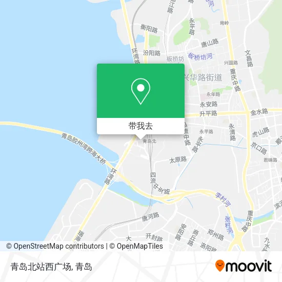 青岛北站西广场地图