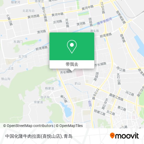 中国化隆牛肉拉面(喜悦山店)地图