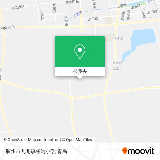 胶州市九龙镇柘沟小学地图