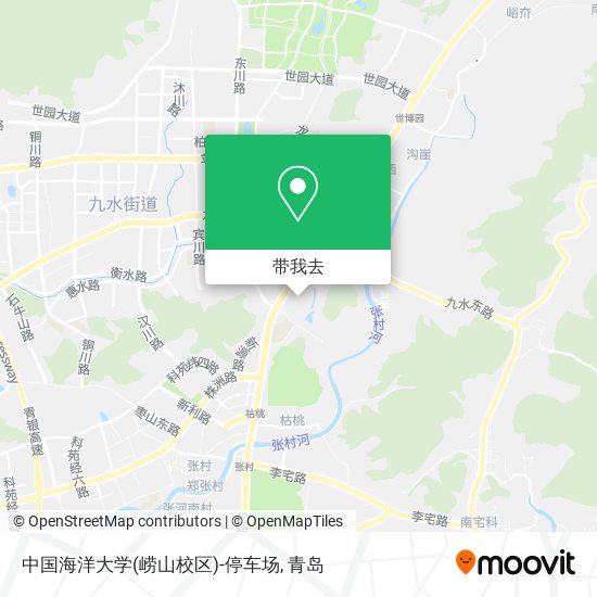 中国海洋大学(崂山校区)-停车场地图