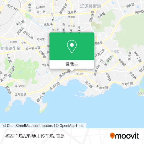 福泰广场A座-地上停车场地图