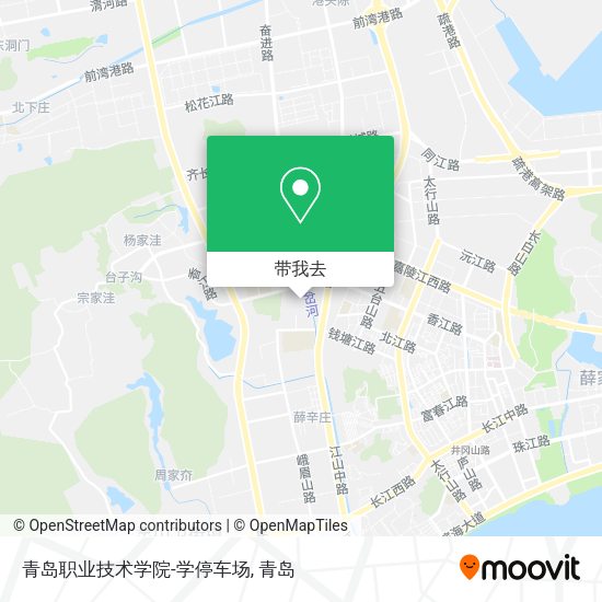 青岛职业技术学院-学停车场地图