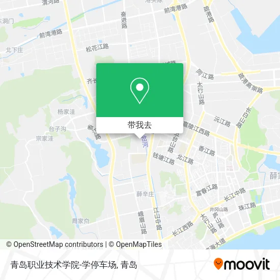青岛职业技术学院-学停车场地图