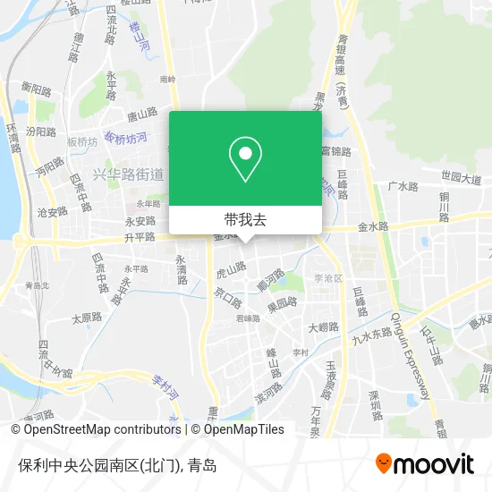 保利中央公园南区(北门)地图
