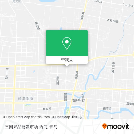 三园果品批发市场-西门地图