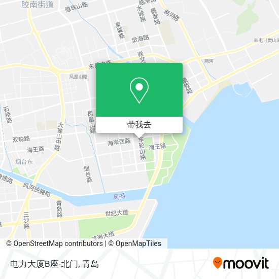 电力大厦B座-北门地图