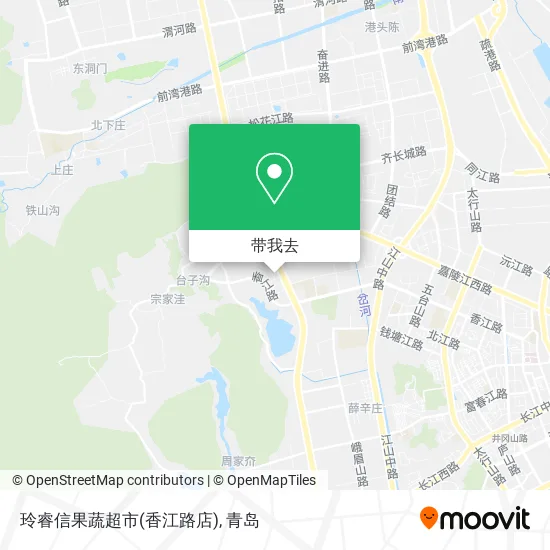 玲睿信果蔬超市(香江路店)地图