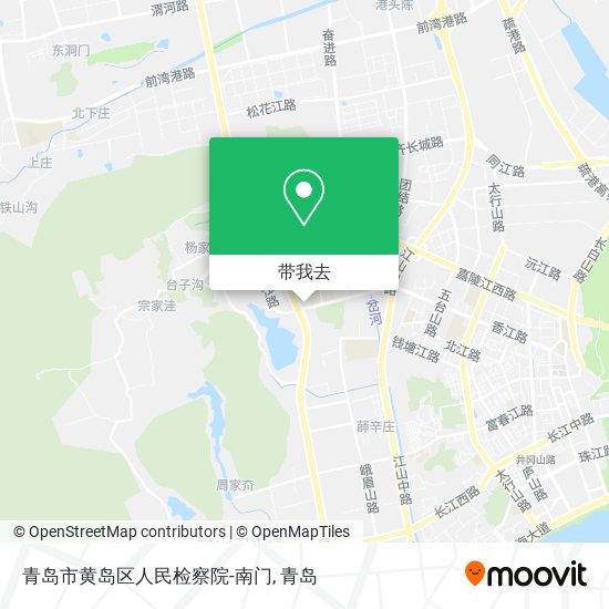 青岛市黄岛区人民检察院-南门地图