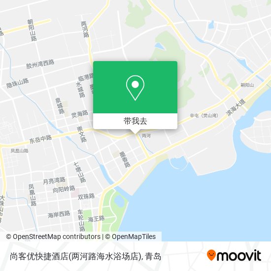 尚客优快捷酒店(两河路海水浴场店)地图