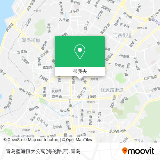 青岛蓝海恒大公寓(海伦路店)地图