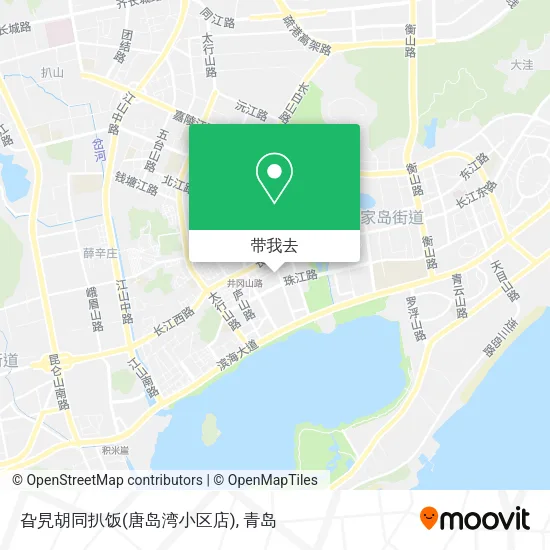 旮旯胡同扒饭(唐岛湾小区店)地图