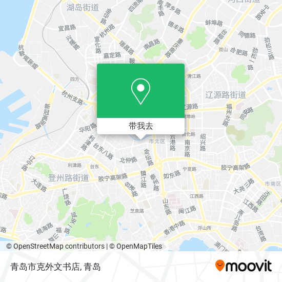 青岛市克外文书店地图