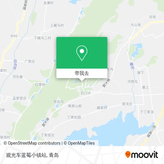 观光车蓝莓小镇站地图