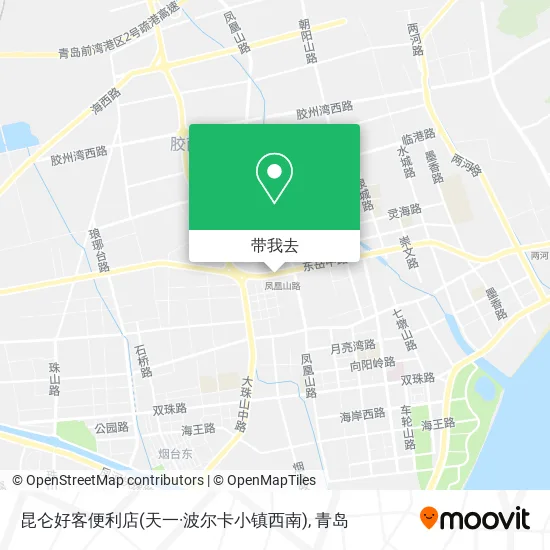 昆仑好客便利店(天一·波尔卡小镇西南)地图