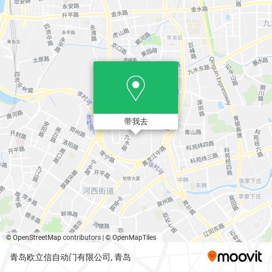 青岛欧立信自动门有限公司地图