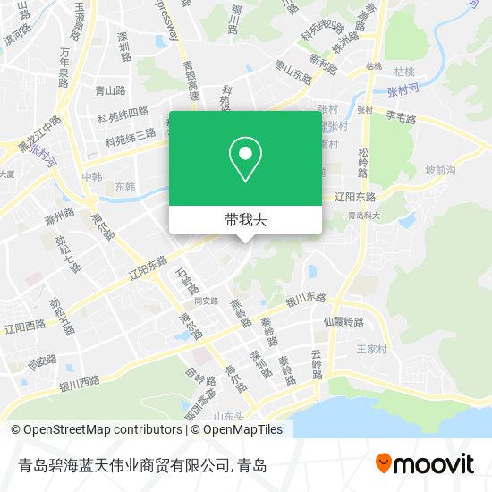 青岛碧海蓝天伟业商贸有限公司地图