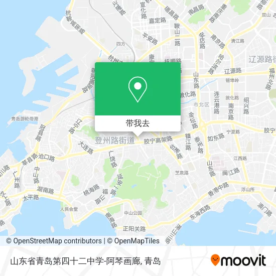山东省青岛第四十二中学-阿琴画廊地图