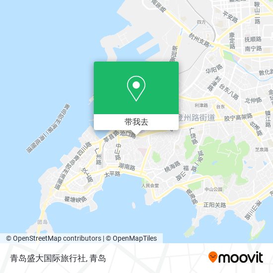 青岛盛大国际旅行社地图