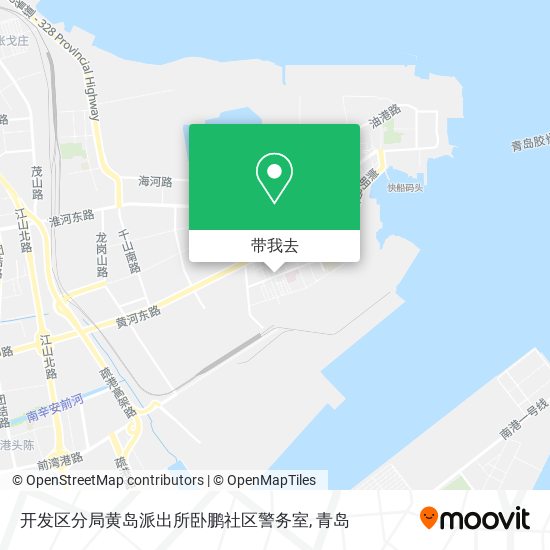 开发区分局黄岛派出所卧鹏社区警务室地图