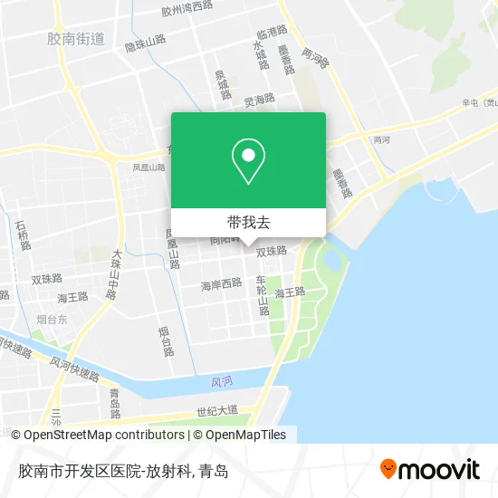 胶南市开发区医院-放射科地图