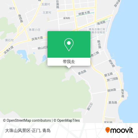 大珠山风景区-正门地图