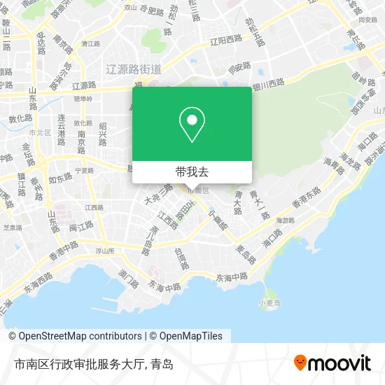 市南区行政审批服务大厅地图