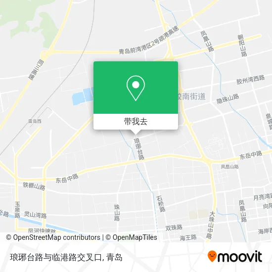 琅琊台路与临港路交叉口地图