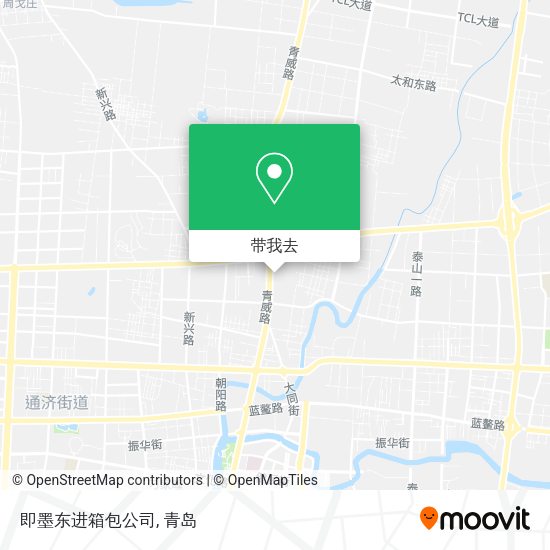 即墨东进箱包公司地图