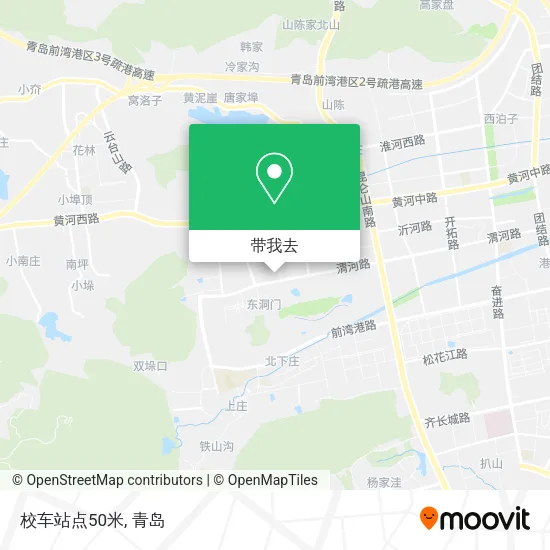 校车站点50米地图