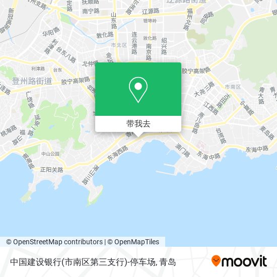 中国建设银行(市南区第三支行)-停车场地图