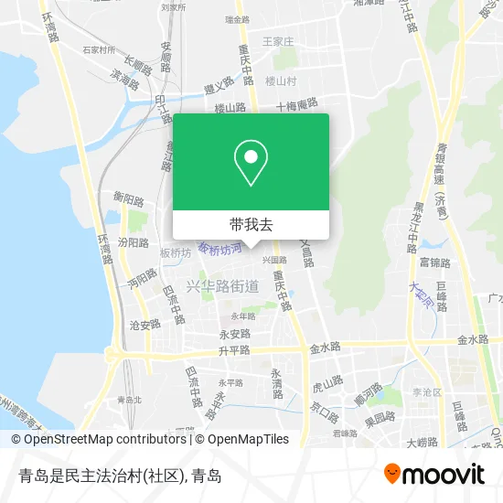 青岛是民主法治村(社区)地图