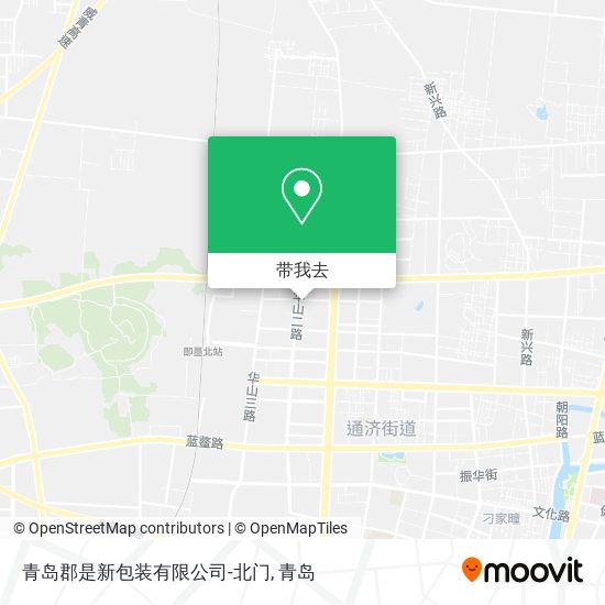 青岛郡是新包装有限公司-北门地图