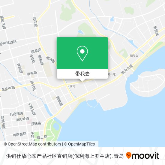 供销社放心农产品社区直销店(保利海上罗兰店)地图