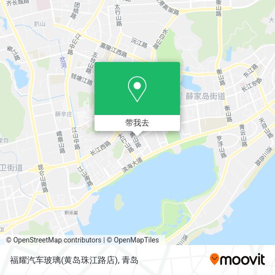 福耀汽车玻璃(黄岛珠江路店)地图