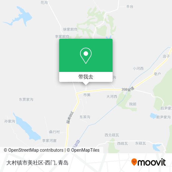 大村镇市美社区-西门地图