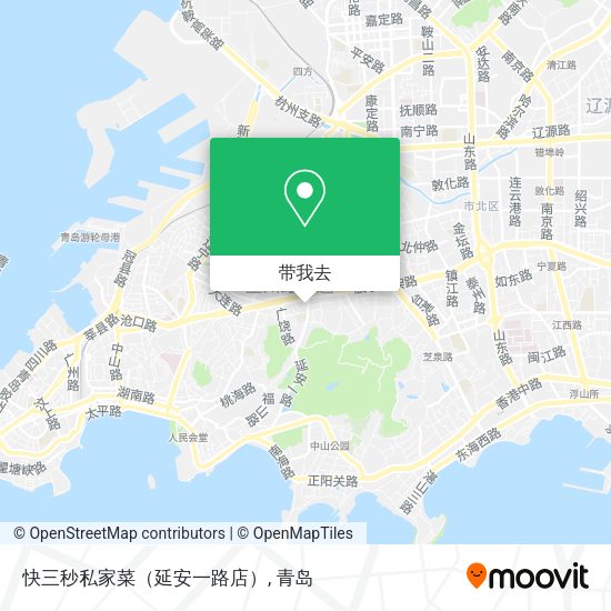 快三秒私家菜（延安一路店）地图