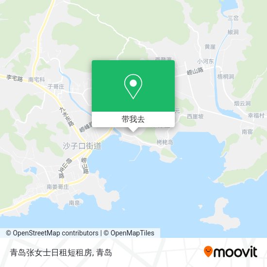 青岛张女士日租短租房地图