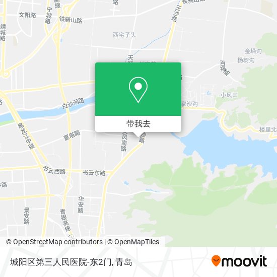 城阳区第三人民医院-东2门地图