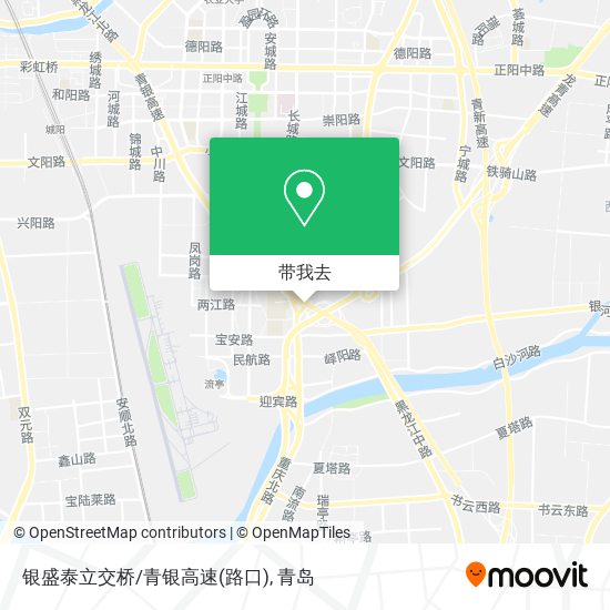 银盛泰立交桥/青银高速(路口)地图