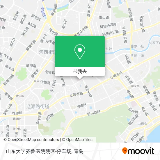 山东大学齐鲁医院院区-停车场地图