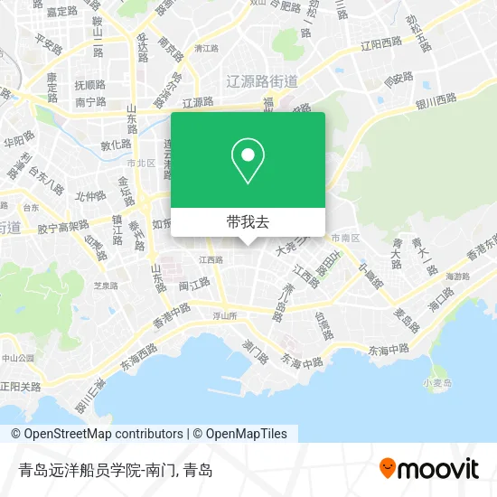 青岛远洋船员学院-南门地图