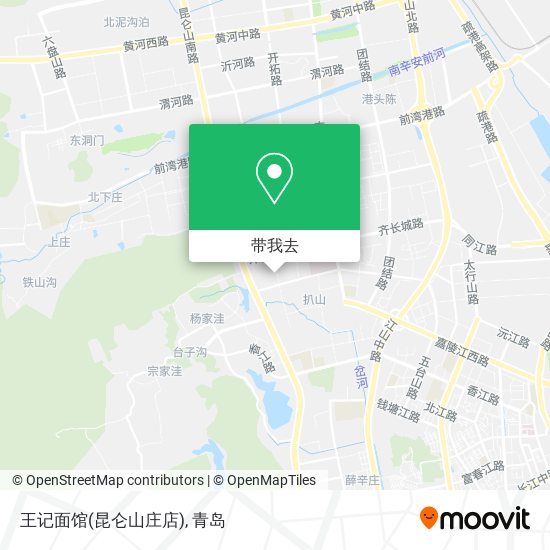 王记面馆(昆仑山庄店)地图
