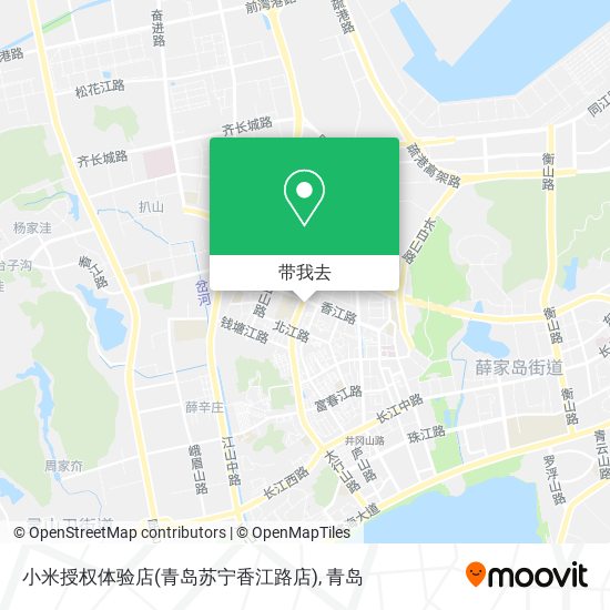 小米授权体验店(青岛苏宁香江路店)地图