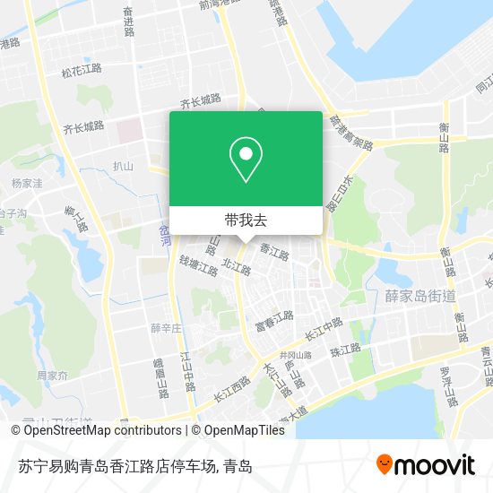 苏宁易购青岛香江路店停车场地图