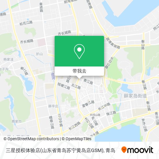 三星授权体验店(山东省青岛苏宁黄岛店GSM)地图