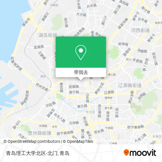 青岛理工大学北区-北门地图