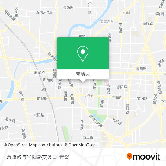 康城路与平阳路交叉口地图