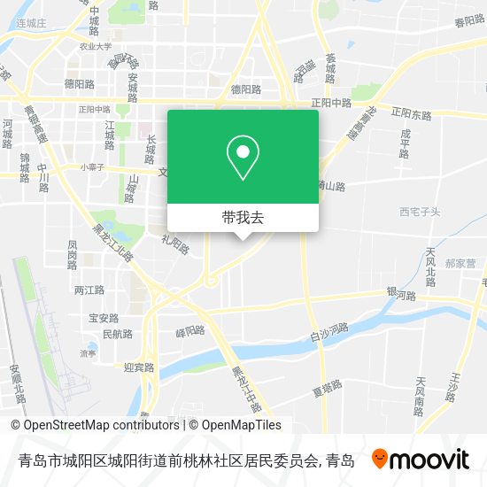 青岛市城阳区城阳街道前桃林社区居民委员会地图